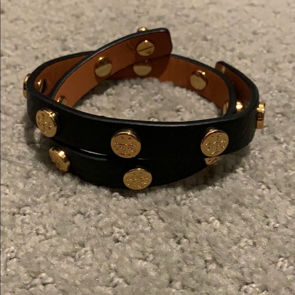 Double Wrap Logo Stud Bracelet